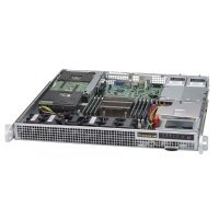 Корпус серверный 1U Supermicro (12.3"x13", 8"x13", 2*2.5", 2*PCIE, PCIE LP, 2*400W) CSE-514-R407W