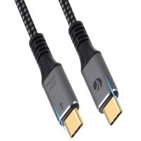 Кабель интерфейсный VCOM M USB4 TypeC(M)/TypeC(M), 5K/60Hz, 40GBps, PD 240W, 5A, 1.2м CU541M-1.2