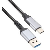 Кабель интерфейсный VCOM USB3.2 Gen2, AM/CM, 10Gbs, All Shell 1м CU401M-1M