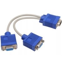 Кабель-разветвитель VCOM 2M VGA 1/2 (1x15M/2 x15F), 0.2метра VVG6530-0.