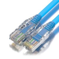GCR Патч-корд 5.0m LSZH UTP кат.5e, синий, коннектор ABS, 24 AWG, ethernet high speed 1 Гбит/с, RJ45, T568B, GCR-52680 Greenconnect RJ45(m) - RJ45(m) Cat. 5e UTP 5м синий (GCR-52680) 