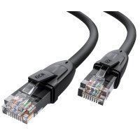 GCR Патч-корд прямой 3.0m UTP кат.6, черный, 24 AWG, ethernet high speed, RJ45, T568B, GCR-52530 Greenconnect RJ45(m) - RJ45(m) Cat. 6 U/UTP PVC 3м (GCR-52530) 
