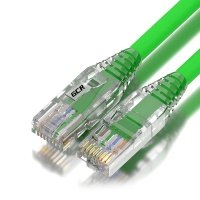 GCR Патч-корд 5.0m LSZH UTP кат.5e, зеленый, коннектор ABS, 24 AWG, ethernet high speed 1 Гбит/с, RJ45, T568B, GCR-52671 Greenconnect RJ45(m) - RJ45(m) Cat. 5e UTP 5м зеленый (GCR-52671) 