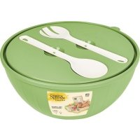 Набор салатников Sugar&Spice Vanilla с приборами 4шт*0.6л + 1шт*5л 
