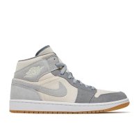 Кроссовки Air Jordan 1 Mid SE Coconut Milk Particle Grey, кремовый SE Coconut Milk Particle Grey
