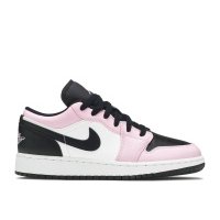 Кроссовки Air Jordan 1 Low GS Light Arctic, черно-розовый White Light Arctic Pink (GS) (2020)