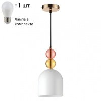 Подвесной светильник с лампочкой Lumion Gillian 4589/1A+Lamps E27 P45 