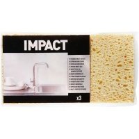 Губки для уборки Impact 11x7x2.5 см целлюлоза 3 шт. 