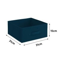 Короб Spaceo KUB 31x31x15 см 14.4 л полипропилен цвет синий 