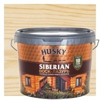 Воск-лазурь Husky Siberian полуматовый прозрачный 9 