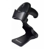 Newland NLS-HR1150P-30F Сканер штрих-кодов HR11+ Aringa, 1D CCD Handheld Reader (black surface) with USB cable 2 mtr. straight, autosense, incl. foldable smart stand STD20i-22. (KIT Scanner + Cable US