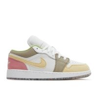 Кроссовки Air Jordan 1 Low SE GS Pastel Grind, белый SE GS Pastel Grind