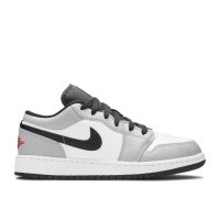 Кроссовки Air Jordan 1 Low GS Light, бело-серый GS Light Smoke Grey