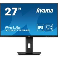 Монитор 27" Iiyama 1920x1080, IPS LED, 16:9, 300cd, 178гр/178гр, 75Hz, FreeSync, DP, HDMI, HAS, Pivot XUB2793HS-B5