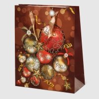 Пакет подарочный Due Esse Christmas Regalo Natalizia 30x12x42 см 