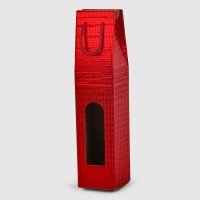Коробка для бутылки Due Esse Christmas красная 