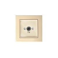 Розетка TV оконечная Liregus EPSILON 28-074 28-074 Epsilon бежевый ()