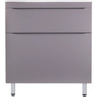 Тумба с раковиной Style Line Бергамо Мини 80 Люкс Plus напольная, антискрейтч серая 