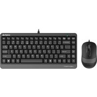 Комплект клавиатура+мышь A4Tech Fstyler F1110 черный/черный (f1110 grey) F1110 GREY