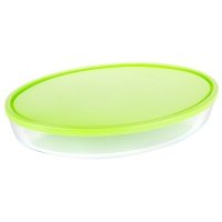 форма PYREX Cook&Store 35х24х6см овальная с крышкой жаропрочное стекло 