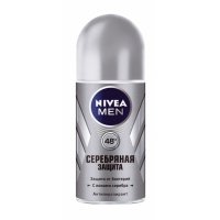 дезодорант мужской NIVEA MEN Серебряная защита, 50 мл, ролик 