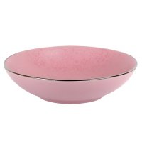 тарелка NUOVA CASA Elite pink 20см глубокая фарфор