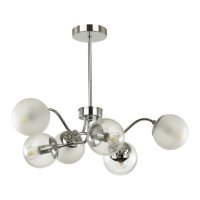 люстра потолочная LUMION Candice 6х40Вт E14 металл хром 