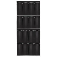 органайзер для хранения РЫЖИЙ КОТ Black 16 карманов 45х103см подвесной спанбонд черный