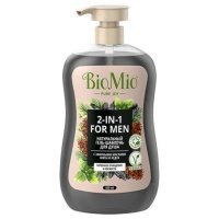 гель для душа BIOMIO For Men 2в1 Мята и Кедр 650мл 