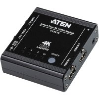 Переключатель, электрон, HDMI, 3> 1 телевизор/панель/монитор/проектор, без шнуров, (1920x1200 60Hz,480P/720P/1080i/1080P,HDMI 1.3/HDCP 1.1,пульт ДУ) true 4K HDMI ATEN VS381B 