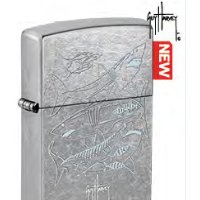 Зажигалка ZIPPO Guy Harvey с покрытием Street Chrome, латунь/сталь, серебристая 