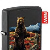 Зажигалка ZIPPO Linda Picken с покрытием Black Matte, латунь/сталь 
