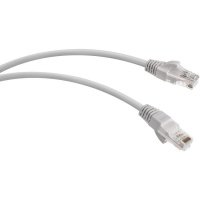 Кабель патч-корд U/UTP 5e кат. 1м WRLine 2xRJ45, неэкранированный, серый, LSZ WR-PC-RJ45-UTP-5E-1-GY