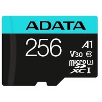 Карта памяти 256GB ADATA UHS-I U3 Class 10/V30S/A2, Adapter, 100/80 MB/s, RTL AUSDX256GUI3V30SA2-RA1