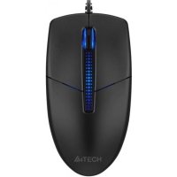 Мышь A4Tech черная, оптическая (1200dpi) USB (3but) 1920572 N-530