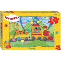 Мозаика Puzzle maxi 24 Три кота. New 3 