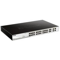 Коммутатор управляемый D-link 24x10/100/1000Base-T PoE (PoE-бюджет 370 Вт), 4x1000 DGS-1210-28MP/F4A