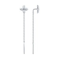 Серьги SOKOLOV из белого золота с бриллиантами