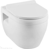 Унитаз Aquanet Glide-W безободковый, с крышкой микролифт, белый
