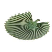 Декоративное блюдо Glasar 30x28x3 см зеленое 