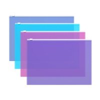 ErichKrause Папка-конверт на молнии Fizzy Vivid А4, пластик (47069), в ассортименте 