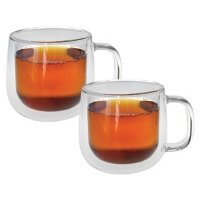Набор кружек PROFFI KITCHEN Modern Glass с двойными стенками 350 мл, 2 шт 