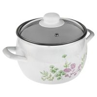 Кастрюля Hitt Ботаника со стеклянной крышкой, 2 л 
