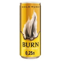 Энергетический напиток Burn Gold Rush сильногазированный, 250 мл 