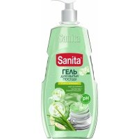 Средство для мытья посуды Sanita огурец и лемонграсс, 900 г 23049