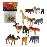Набор фигурок 1TOY в мире животных, 12 шт 