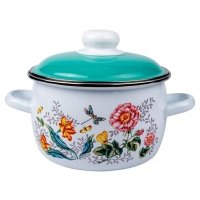 Кастрюля Actuel эмалированная Les fleurs, 2 л 