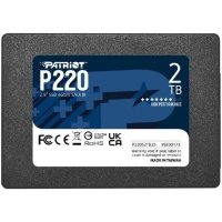 Накопитель SSD 2.5'' Patriot Memory P220 2TB SATA 6Gb/s 550/500MB/s IOPS 50K/50K 960 TBW P220S2TB25