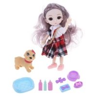 Кукла Наша Игрушка с питомцем, 15 см 