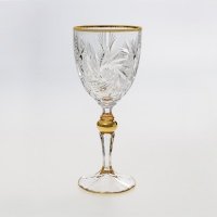 Бокалы для вина Bohemia Jihlava Pinwheel золото 260 мл 6 шт 